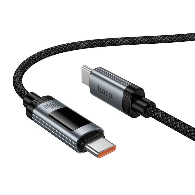 Hoco. U148 Cable USB-C a USB-C Carga Rápida 240W con Pantalla OLED