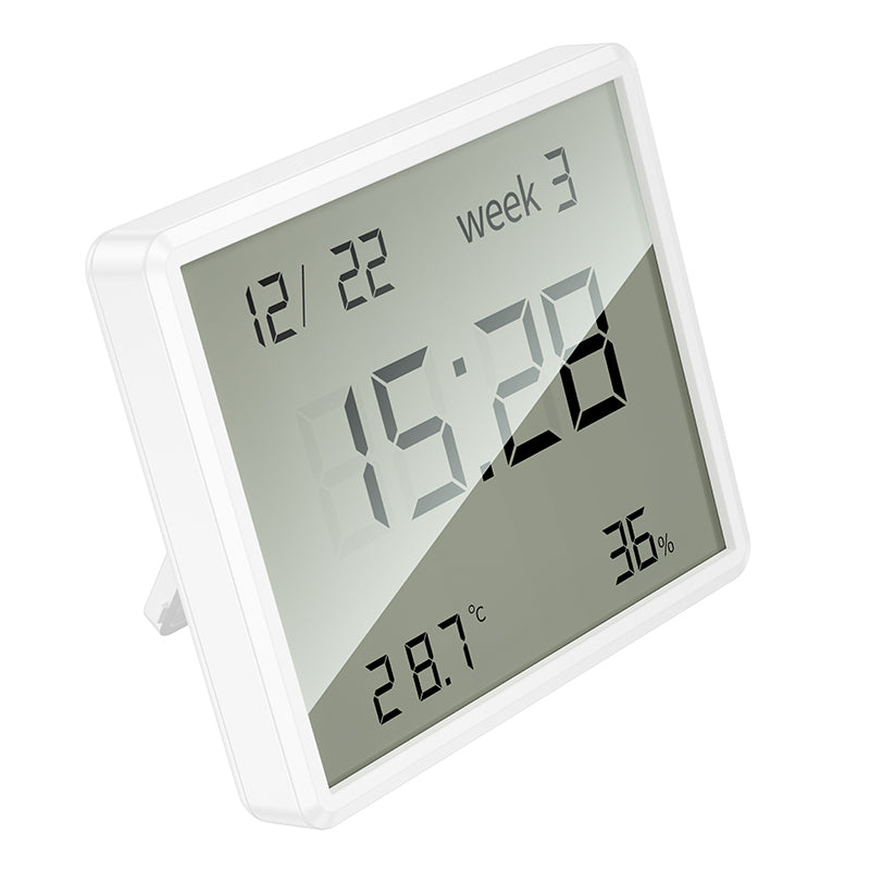 Hoco. HX41 Reloj Termómetro e Higrómetro Interior con Pantalla LCD