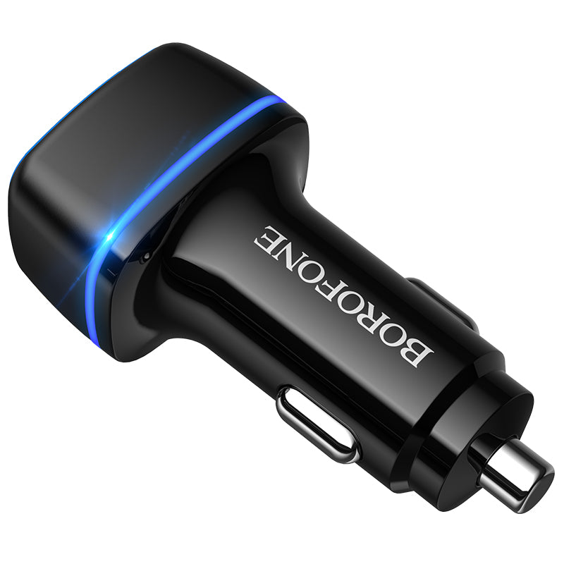 BOROFONE BZ14 Cargador De Coche De Doble USB 12W Con Luz Ambiental