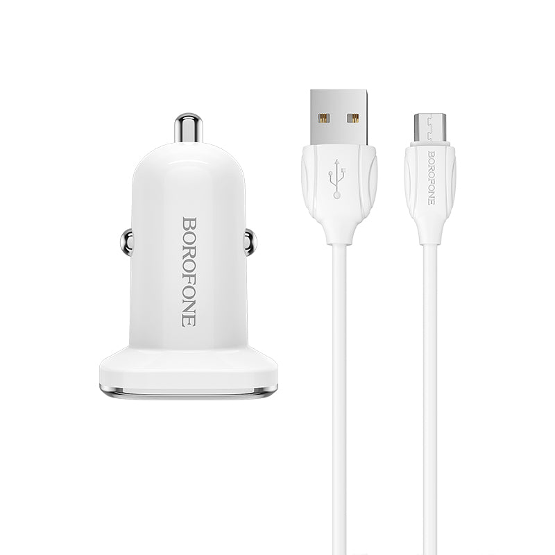 BOROFONE BZ12A Cargador De Coche De Carga Rápida Qc3.0 Micro USB