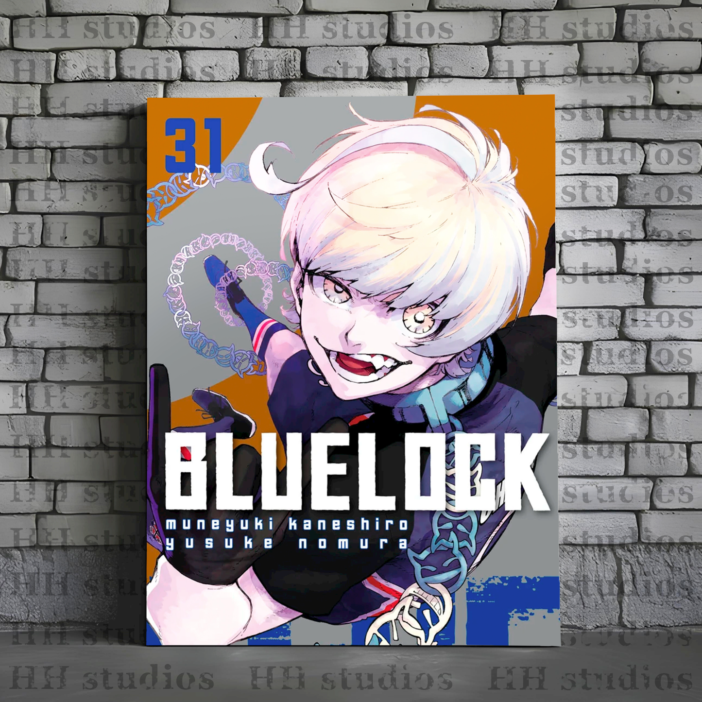 BLUE LOCK Póster Metal Personalizada - HH Studios