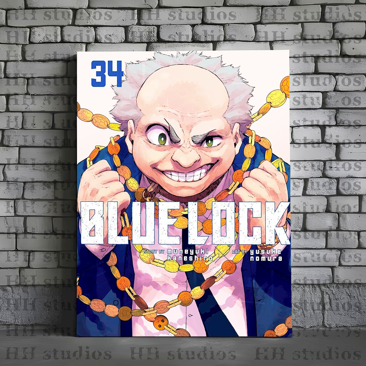 BLUE LOCK Póster Metal Personalizada - HH Studios