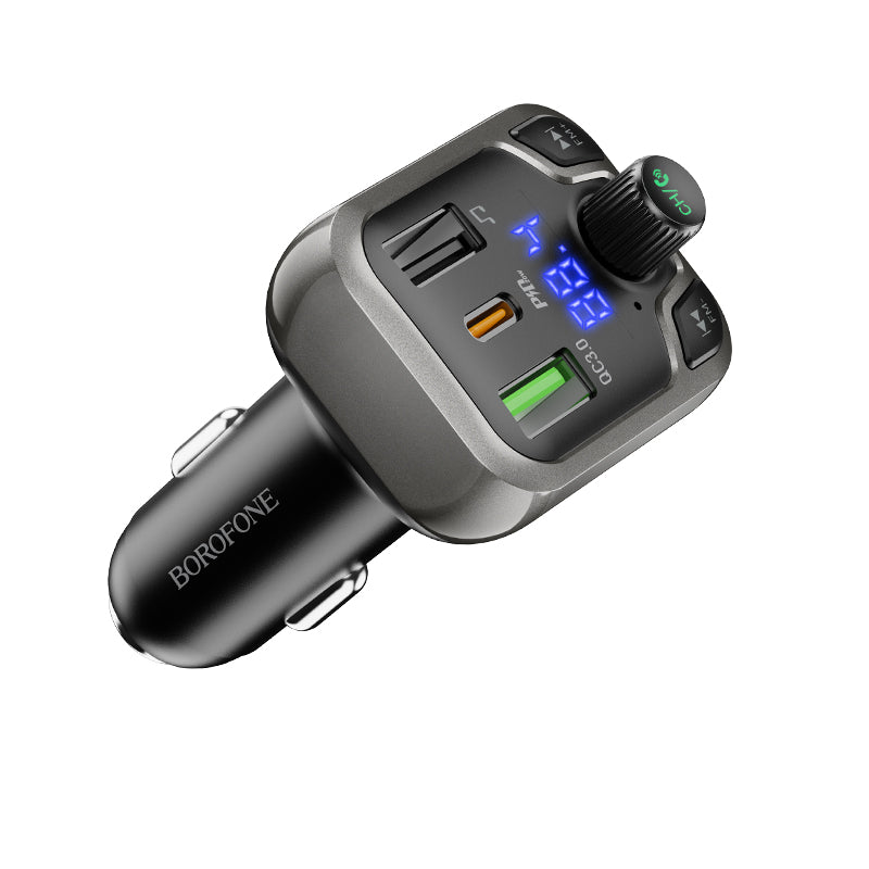 BOROFONE BC38 Transmisor FM Bluetooth Para Coche 2 Puertos PD20W+QC3.0