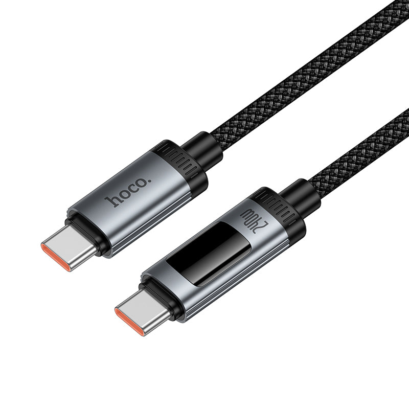 Hoco. U148 Cable USB-C a USB-C Carga Rápida 240W con Pantalla OLED