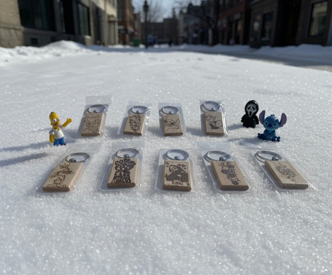 Llaveros Madera - HH Studios