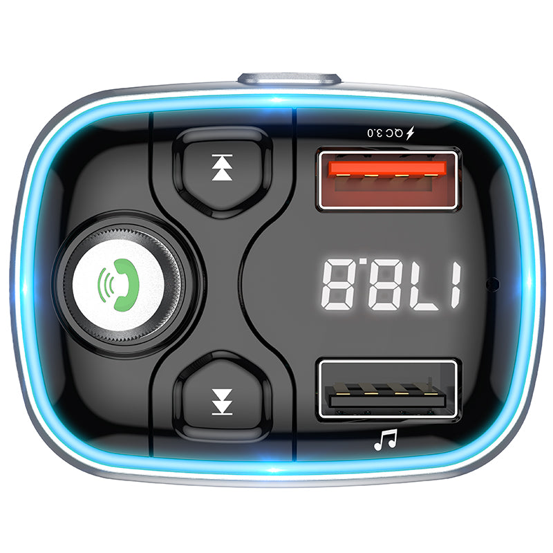 BOROFONE BC32 Transmisor FM Bluetooth Para Coche 2 Puertos USB+QC3.0