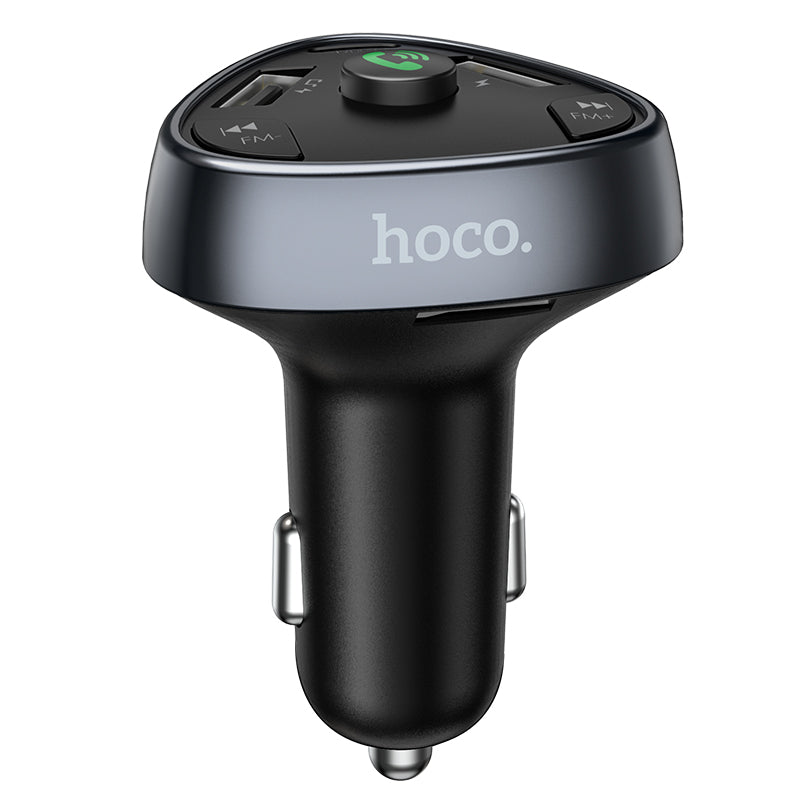 Hoco. E51 Transmisor FM Bluetooth Con 3 Puertos (2 USB + 1 PD18W Type-C)