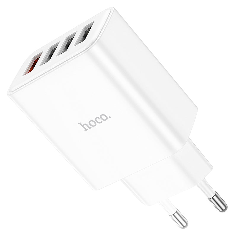 Hoco. C102A Enchufe Con Una Entrada USB QC 3.0 Y Tres USB 10.5W