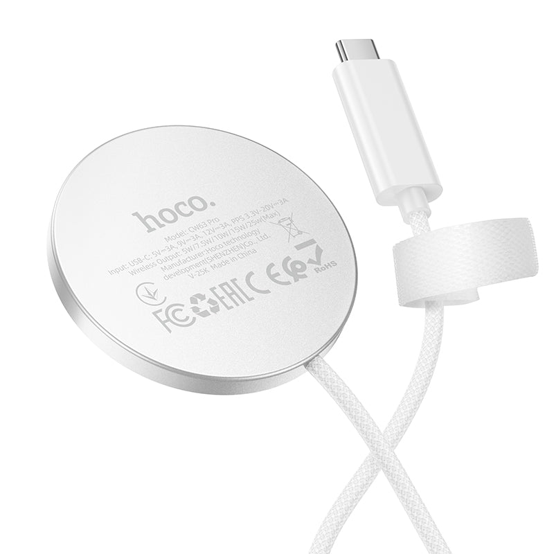 Hoco. CW63 Pro Cargador Magnético Qi2.2 25W Type-C