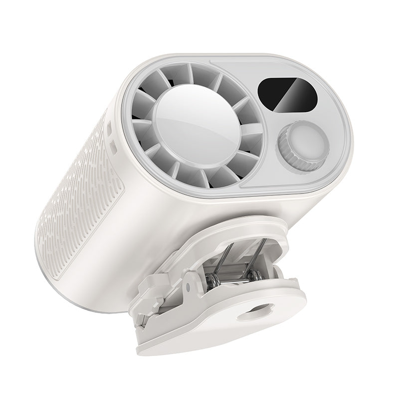 Hoco. HX609 Ventilador Portátil con Clip y Pantalla Digital