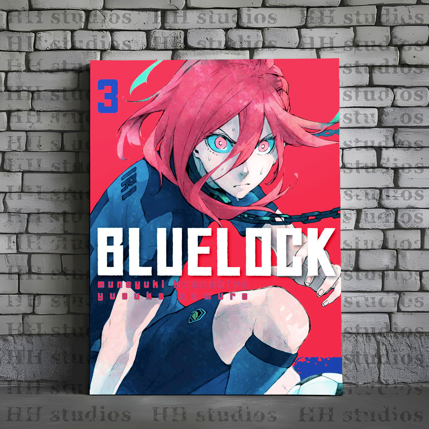 BLUE LOCK Póster Metal Personalizada - HH Studios