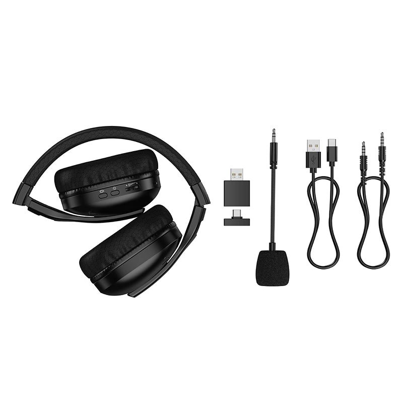 Hoco. W114 Auriculares Gaming Bluetooth 5.4 con 4 Modos