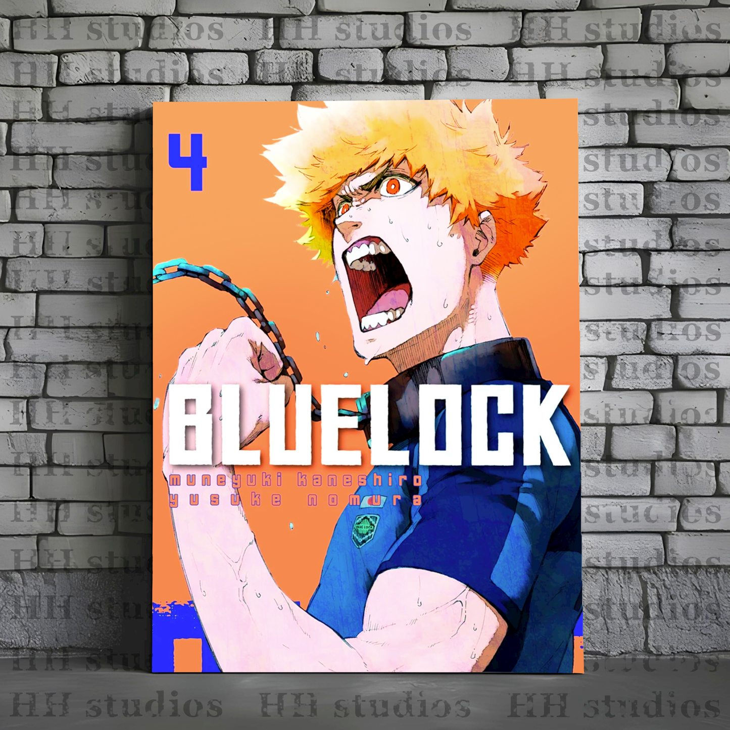BLUE LOCK Póster Metal Personalizada - HH Studios