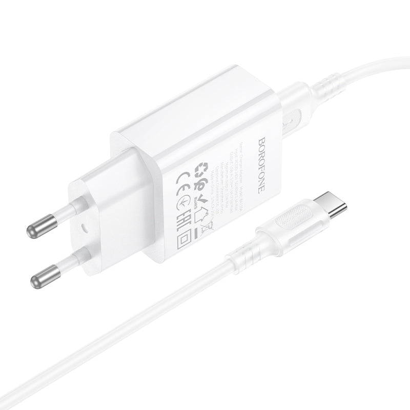 Borofone. BA110A Cargador USB con Cable Type-C