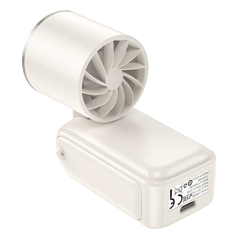 Hoco. HX606 Mini Ventilador Plegable Recargable Hasta 8h