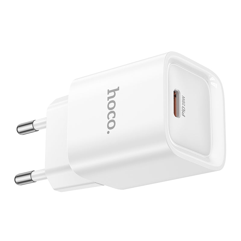 Hoco. C146A Cargador USB-C 20 W PD/QC – Solo Enchufe (Sin Cable)