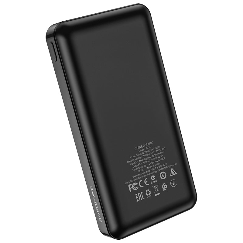 BOROFONE BJ3A Power Bank De Alto Rendimiento 20000Mah