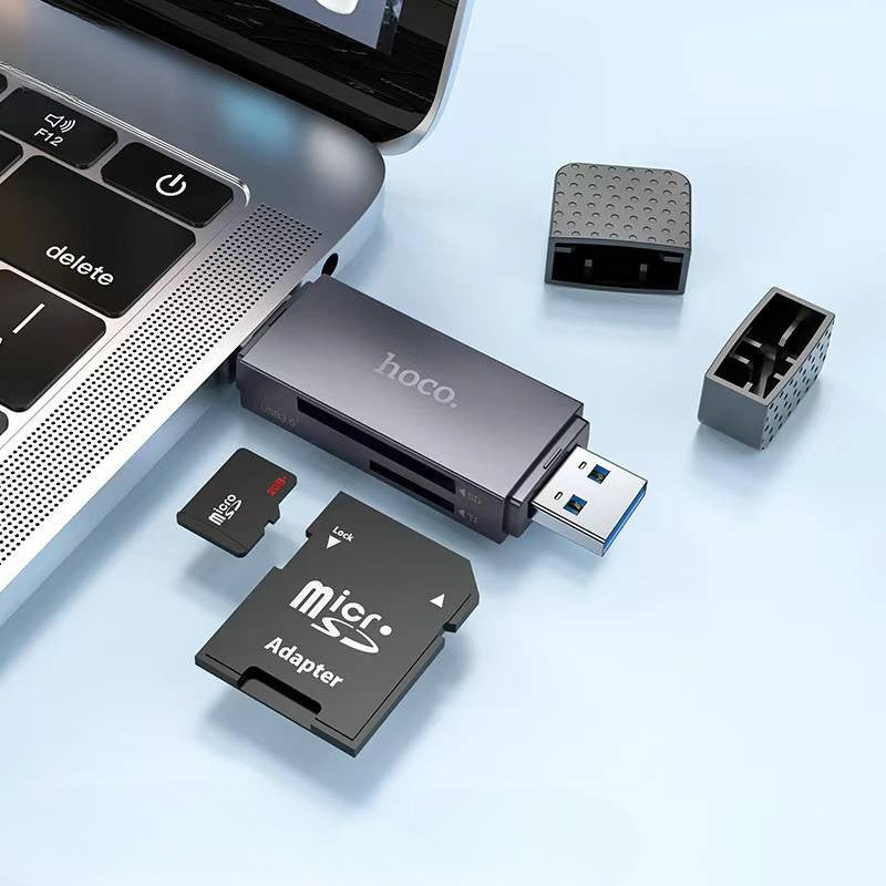 Hoco. HB45 Lector Tarjeta USB3.0+Type C 3.0