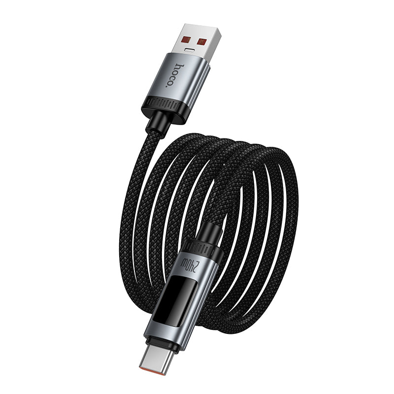 Hoco. U148 Cable USB-A a USB-C Carga Rápida 100W con Pantalla OLED