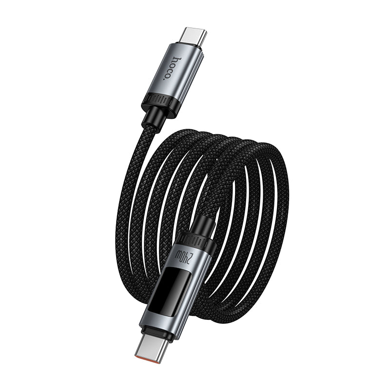 Hoco. U148 Cable USB-C a USB-C Carga Rápida 240W con Pantalla OLED