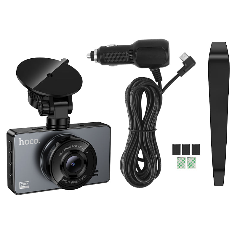 Hoco. DV14 Cámara para Coche Salpicadero 720P con Pantalla IPS