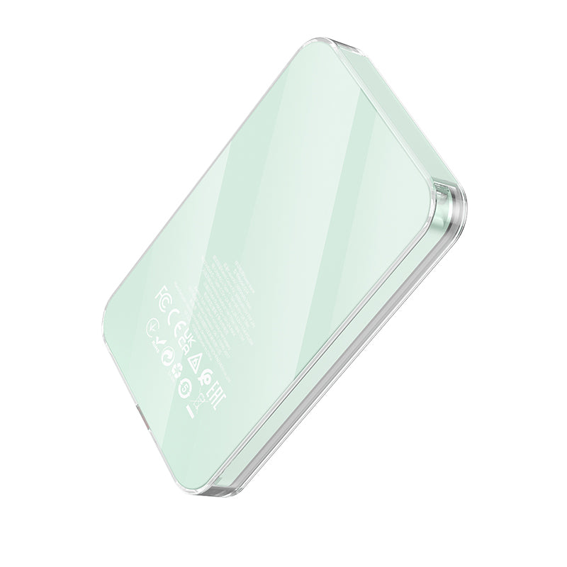 Hoco. Q14 Power Bank Transparentado Y Magnético De Carga Rápida  PD20W+QC3.0 5000mAh