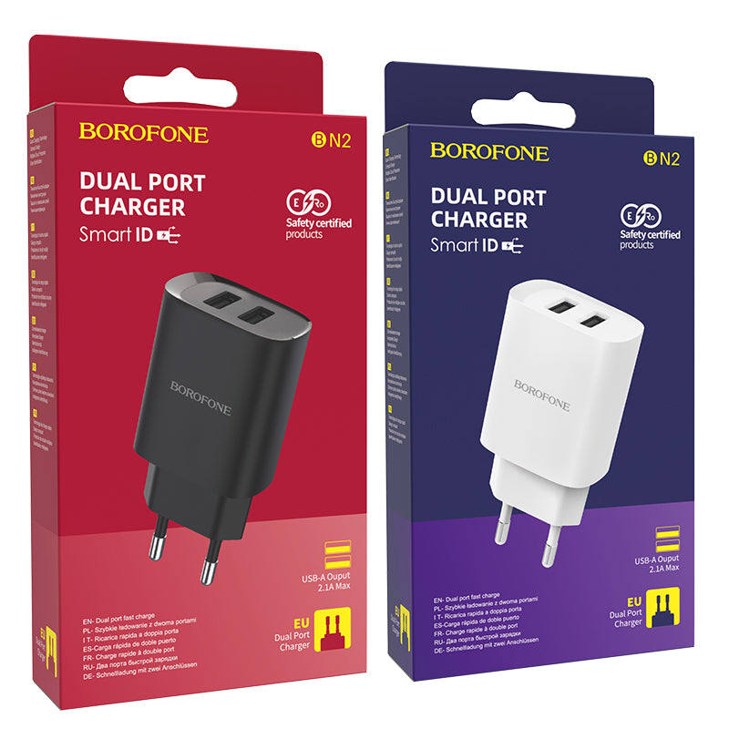 BOROFONE BN2 Cargador De Doble Puerto USB