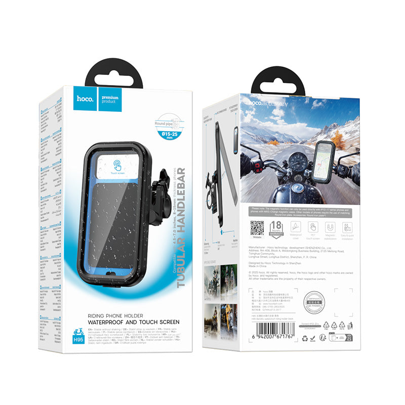 Hoco. H95 Soporte Impermeable para Móvil Moto y Bici