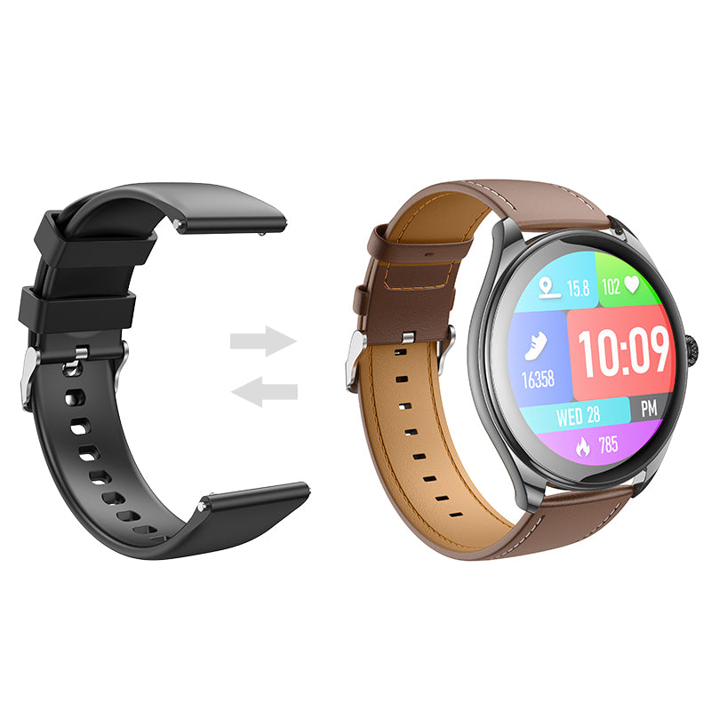 Hoco. Y22 Smartwatch con pantalla 1.43″ AMOLED – Bluetooth, llamadas y monitoreo deportivo