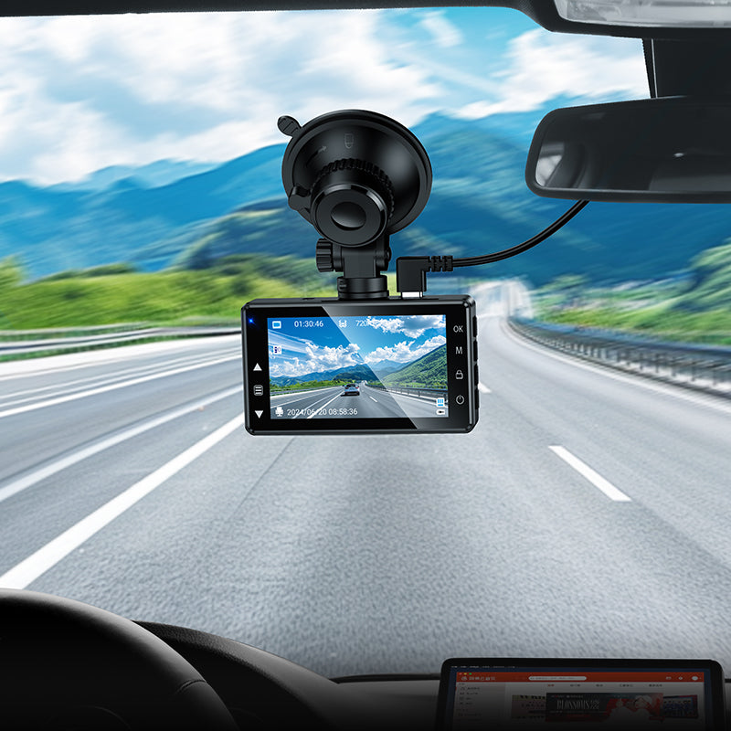 Hoco. DV14 Cámara para Coche Salpicadero 720P con Pantalla IPS