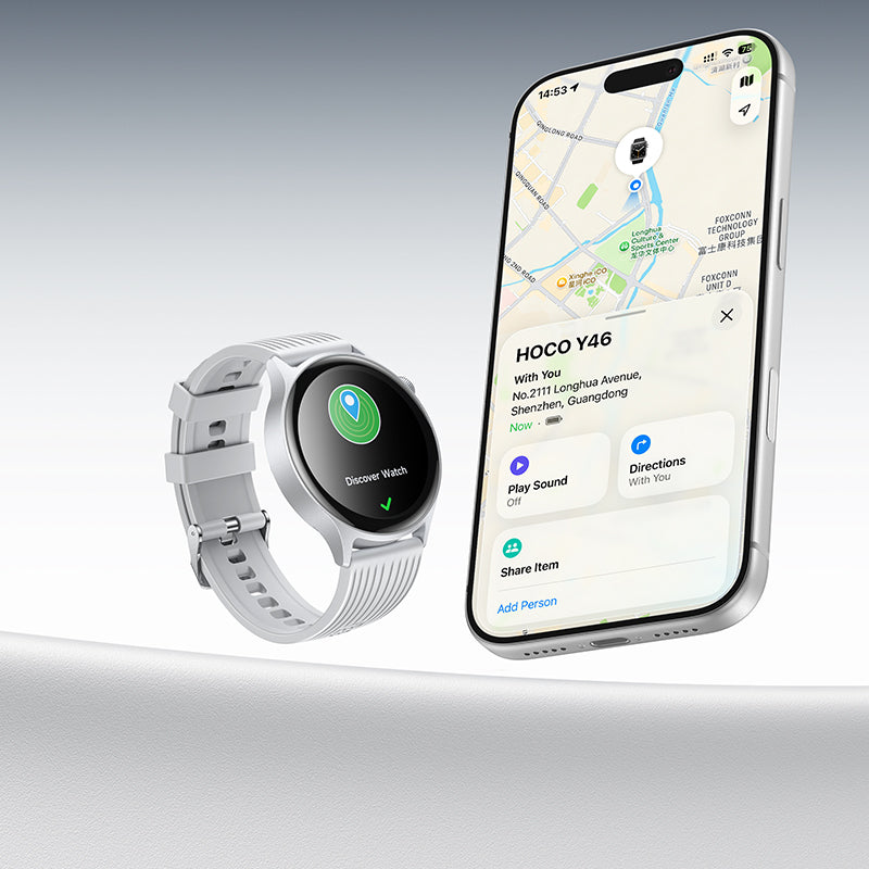 Hoco. Y46 Reloj inteligente con llamadas y Find My