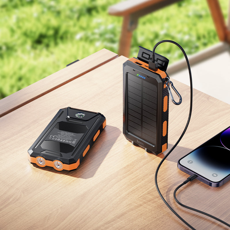Hoco. J164 Power Bank Solar con Luz 8000mAh