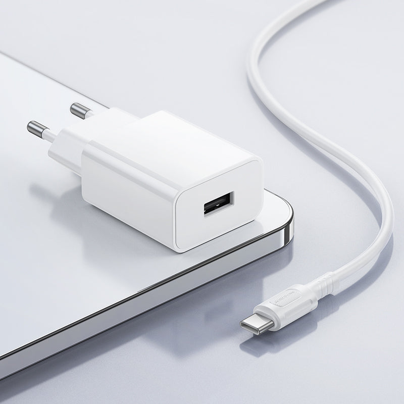 Borofone. BA110A Cargador USB con Cable Type-C