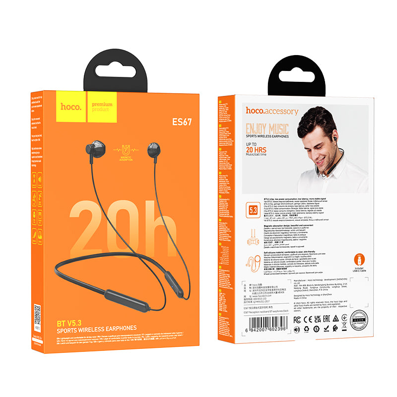 Hoco. ES67 Auriculares Bluetooth Deportivos 20h