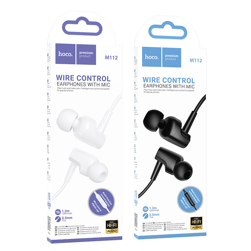 Hoco. M112 Auriculares Con Cable De Entrada Jack Con Goma