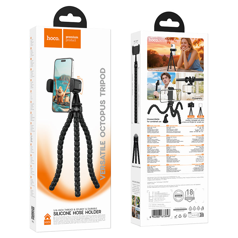 Hoco. H101 Soporte Móvil Pulpo Versátil para Smartphone y Cámara