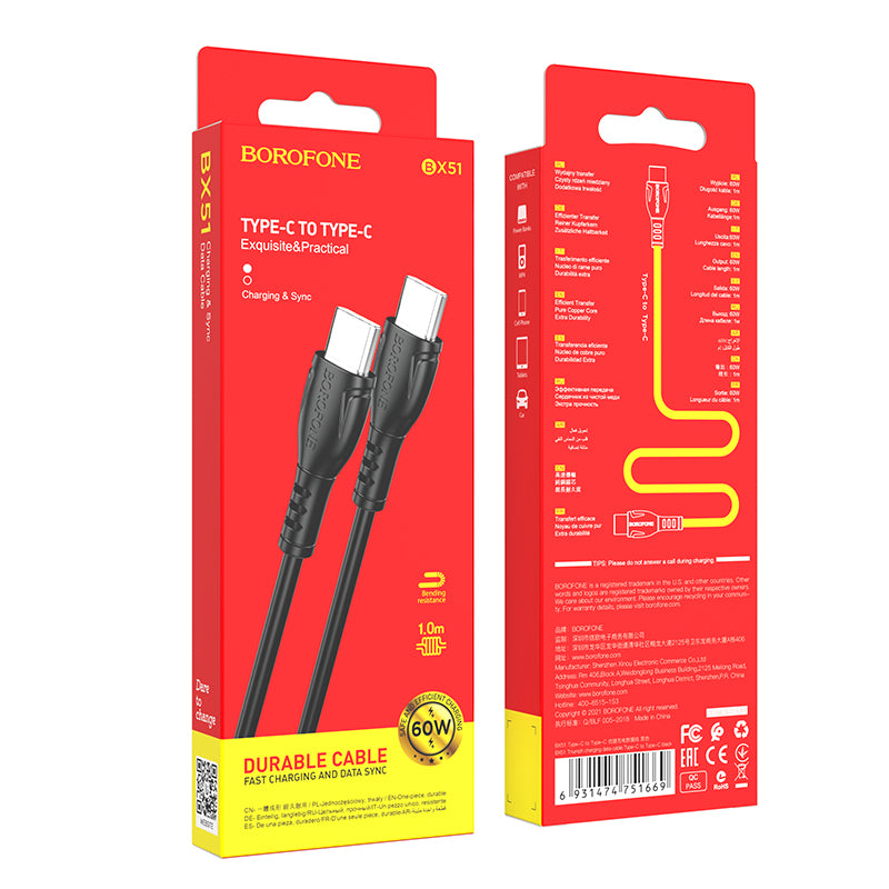 BOROFONE BX51 Cable Type-C A Type-C