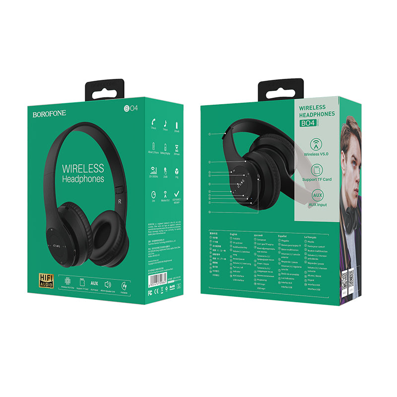 BOROFONE BO4 Auriculares Inalámbricos De Rima Encantadora