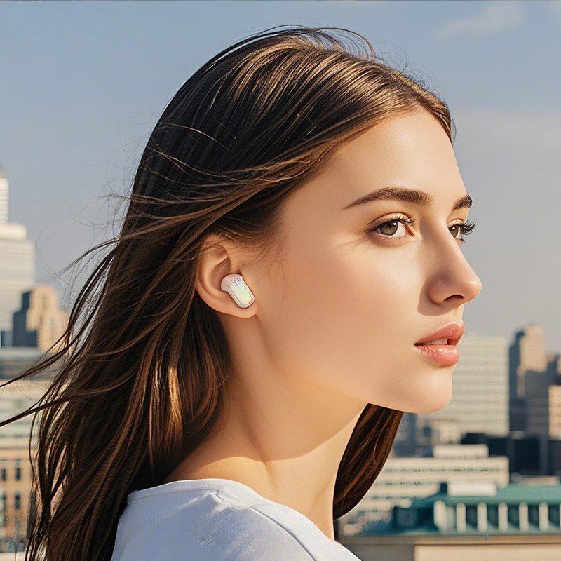 Hoco. EQ20 Auriculares Inalámbricos Bluetooth – ANC+ENC, 7h de Autonomía