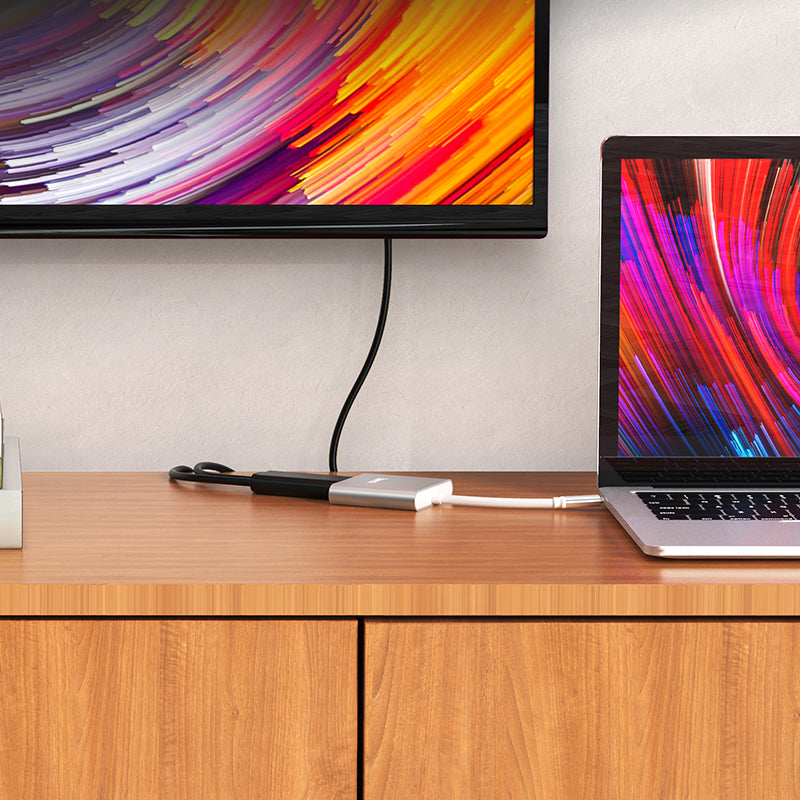 Hoco. HB14 Adaptador Type-C 3 en 1 (USB 3.0 + HDMI + PD 67 W)