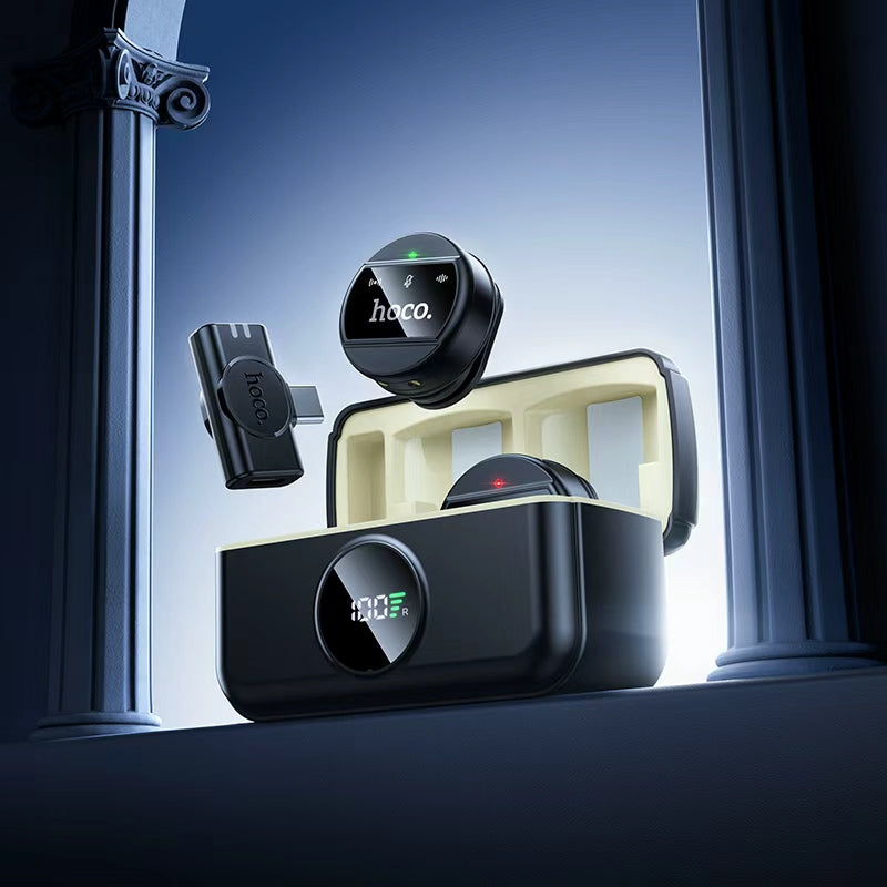 Hoco. L22 2 en 1 Micrófono Inalámbrico iP/Type-C con ENC