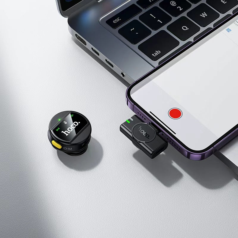 Hoco. L21 Micrófono Inalámbrico ENC para iPhone (Lightning)