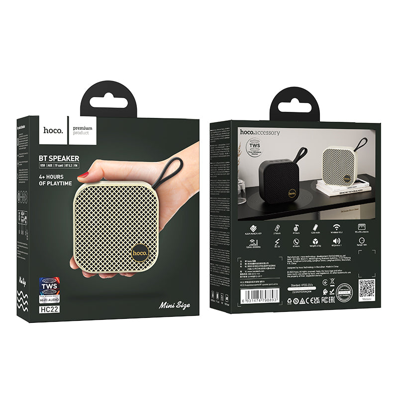 Hoco. HC22 Altavoz Bluetooth Deportivo Inalámbrico