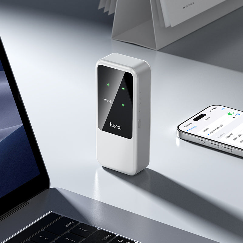 Hoco. HI42 Wi-Fi Portátil 4G con SIM (EU/AS/AF) – Wi-Fi 6