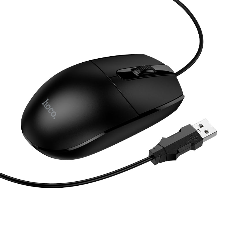 Hoco. GM50 Ratón de Ordenador con Cable USB – Ergonómico