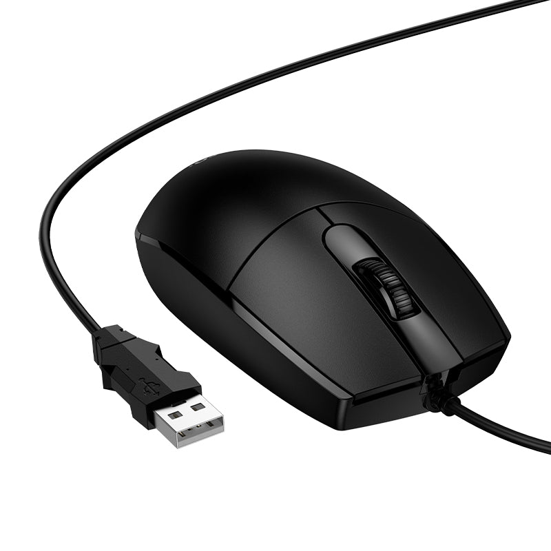 Hoco. GM50 Ratón de Ordenador con Cable USB – Ergonómico