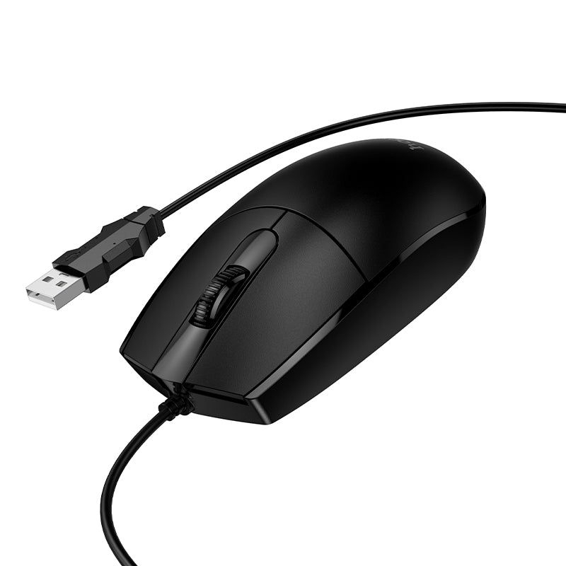 Hoco. GM50 Ratón de Ordenador con Cable USB – Ergonómico