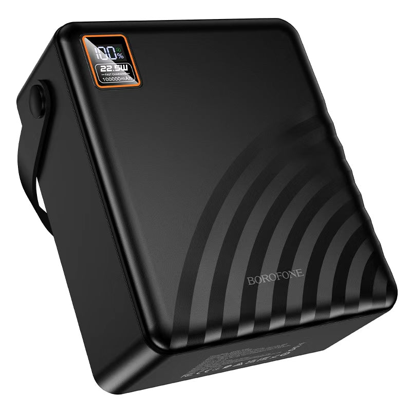 Borofone. BJ85 Power Bank 100000mAh – Carga Rápida 22.5W + PD20W con Luz LED