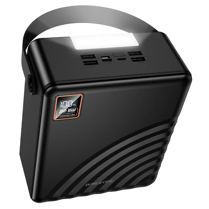 Borofone. BJ85 Power Bank 100000mAh – Carga Rápida 22.5W + PD20W con Luz LED
