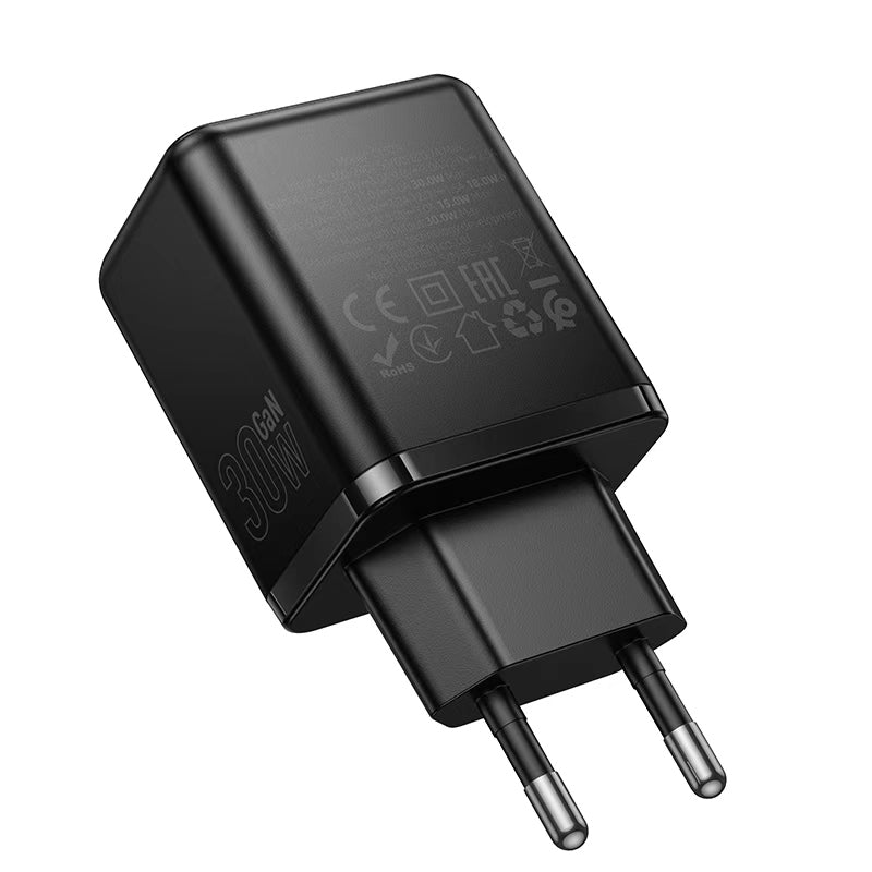 Hoco. C157A Cargador Rápido PD30W + QC3.0 USB-C + USB-A